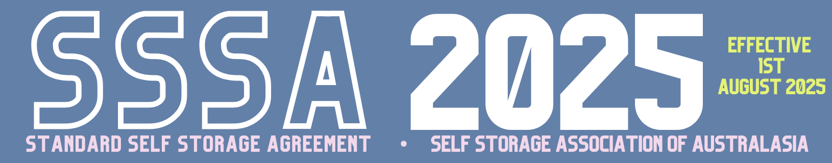 Standard Self Storage Agreement 2025